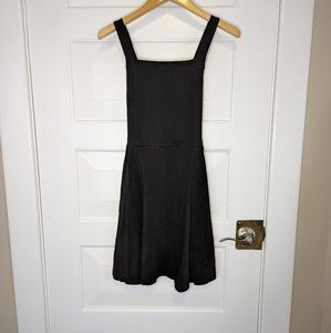 Black pinafore dress